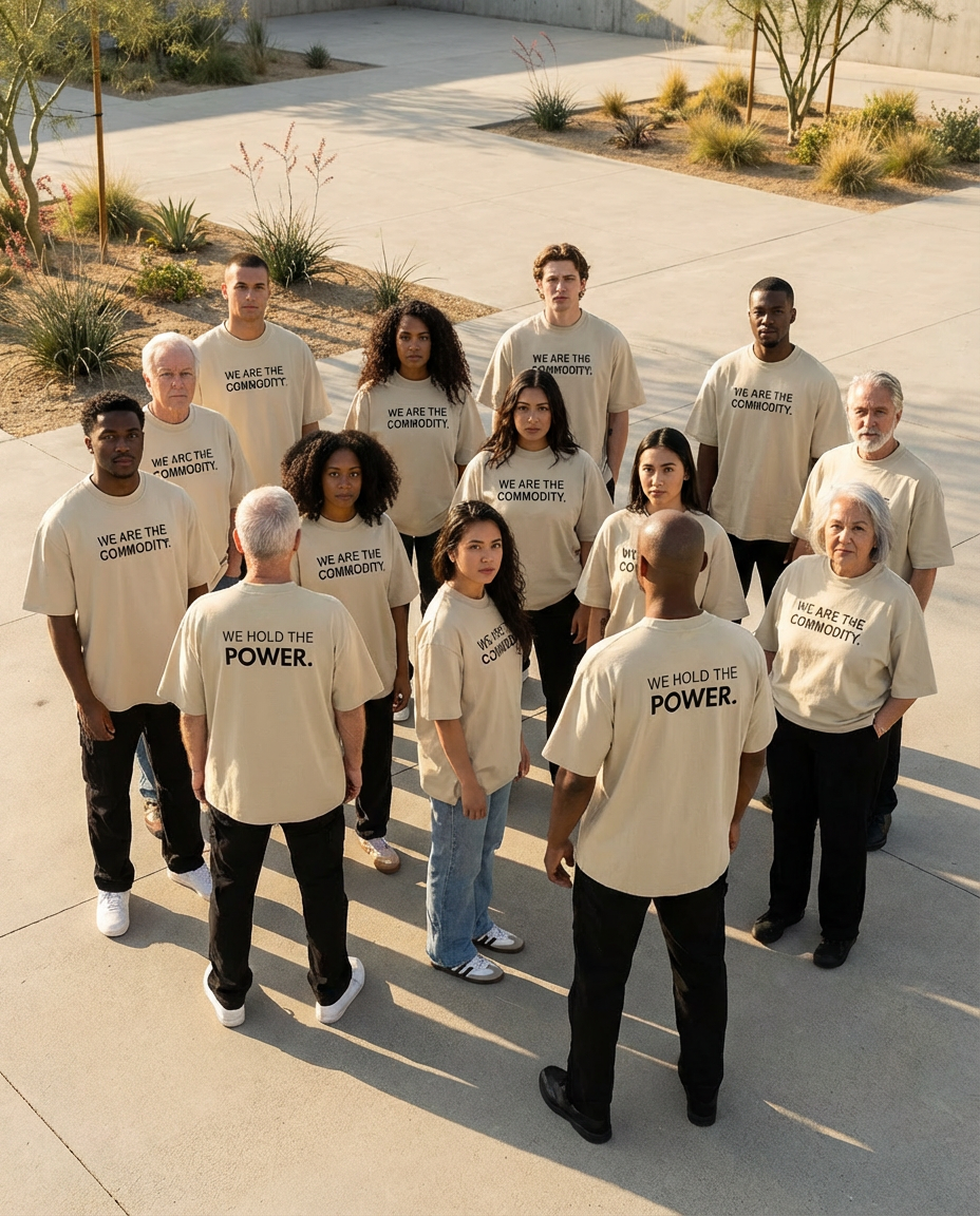 We Are The Commodity Oversized Organic T-Shirt – Empowerment Streetwear Tee