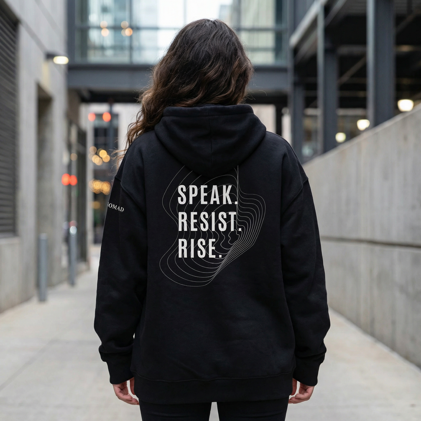Louder Than Fear Hoodie – Speak Resist Rise Unisex Statement Hoodie