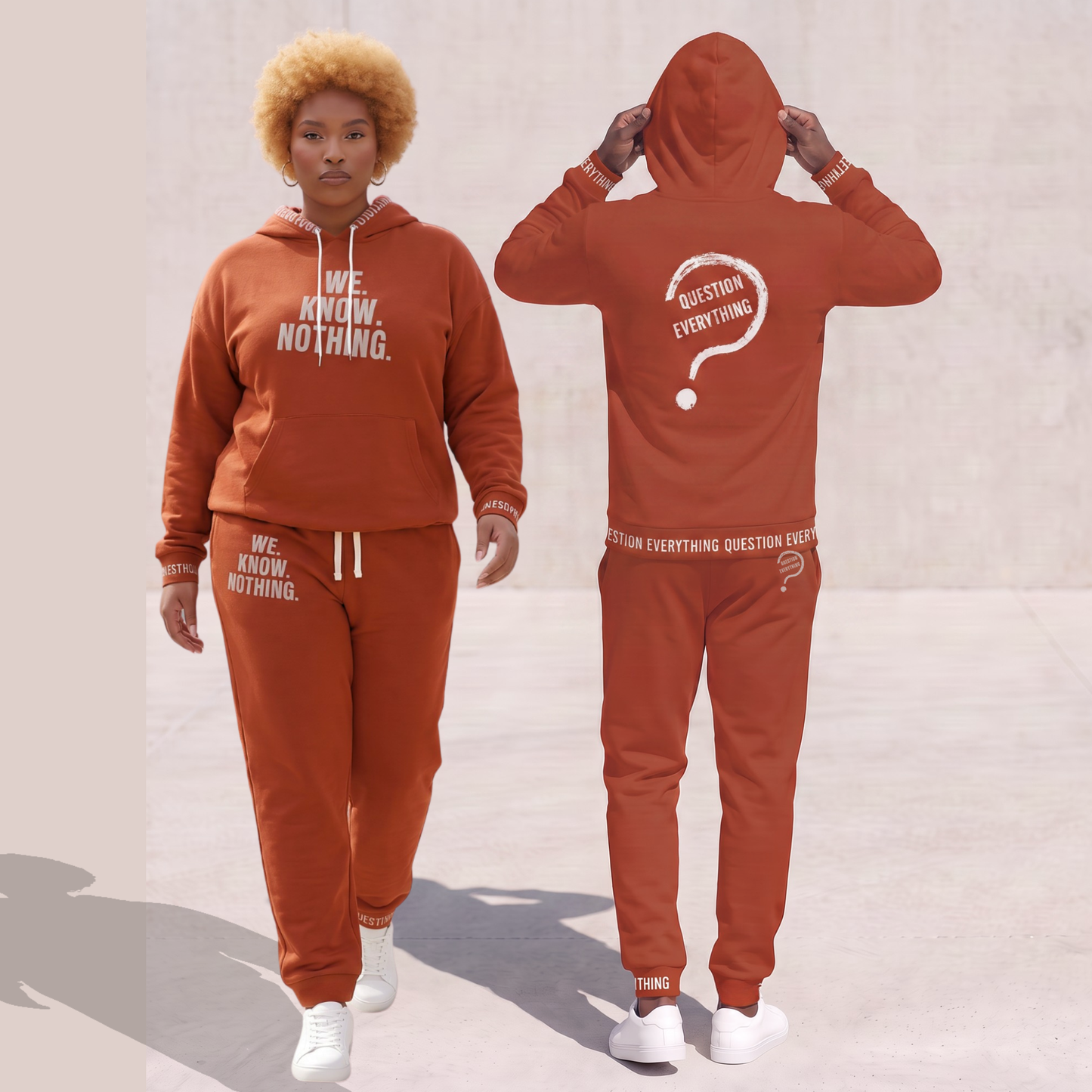 We Know Nothing Bundle | Hoodie & Joggers | Kinky Nomad