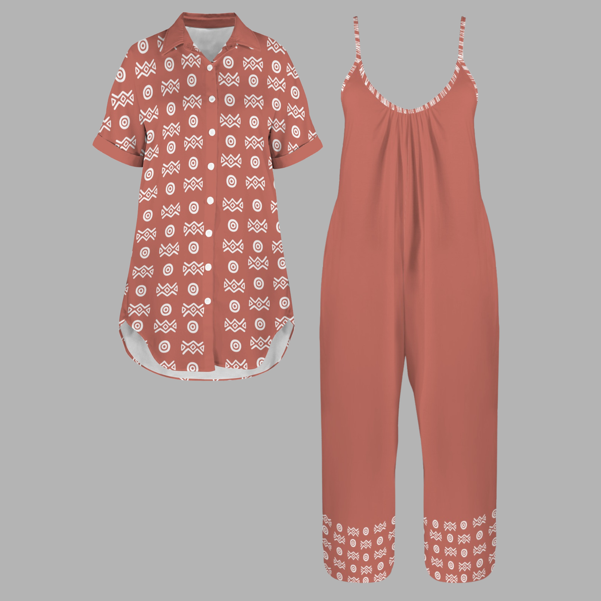 Savanna Earth Bundle | Shirt Dress + Jumpsuit | Kinky Nomad