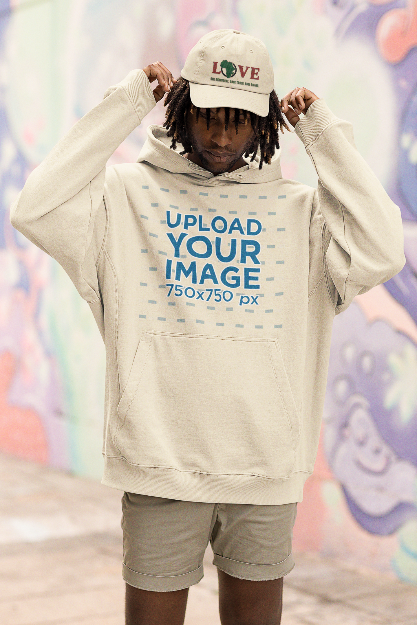 Love Africa Dad Hat – Organic Cotton Adjustable Cap | Sustainable Unisex Embroidered Hat