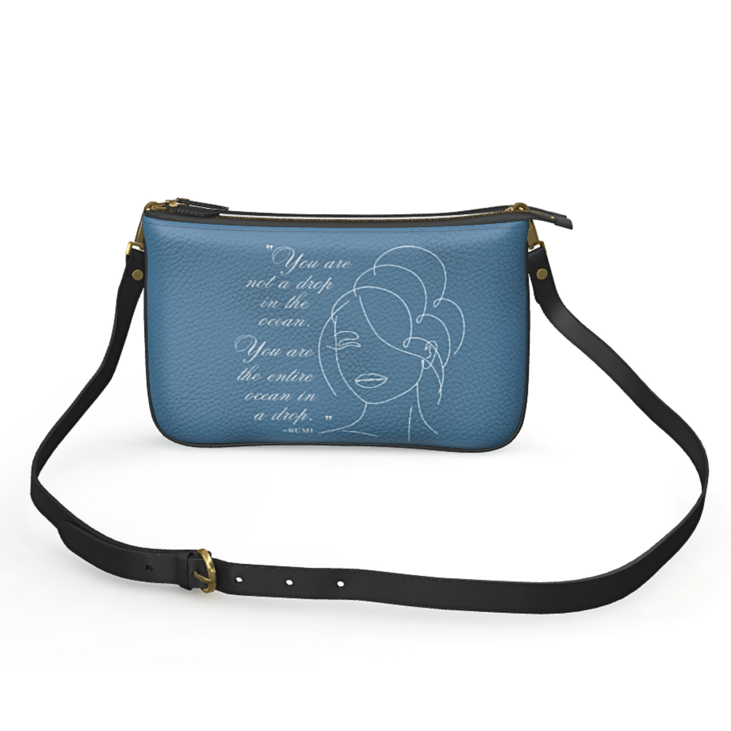 The Entire Ocean Designer Double Zip Pouchette