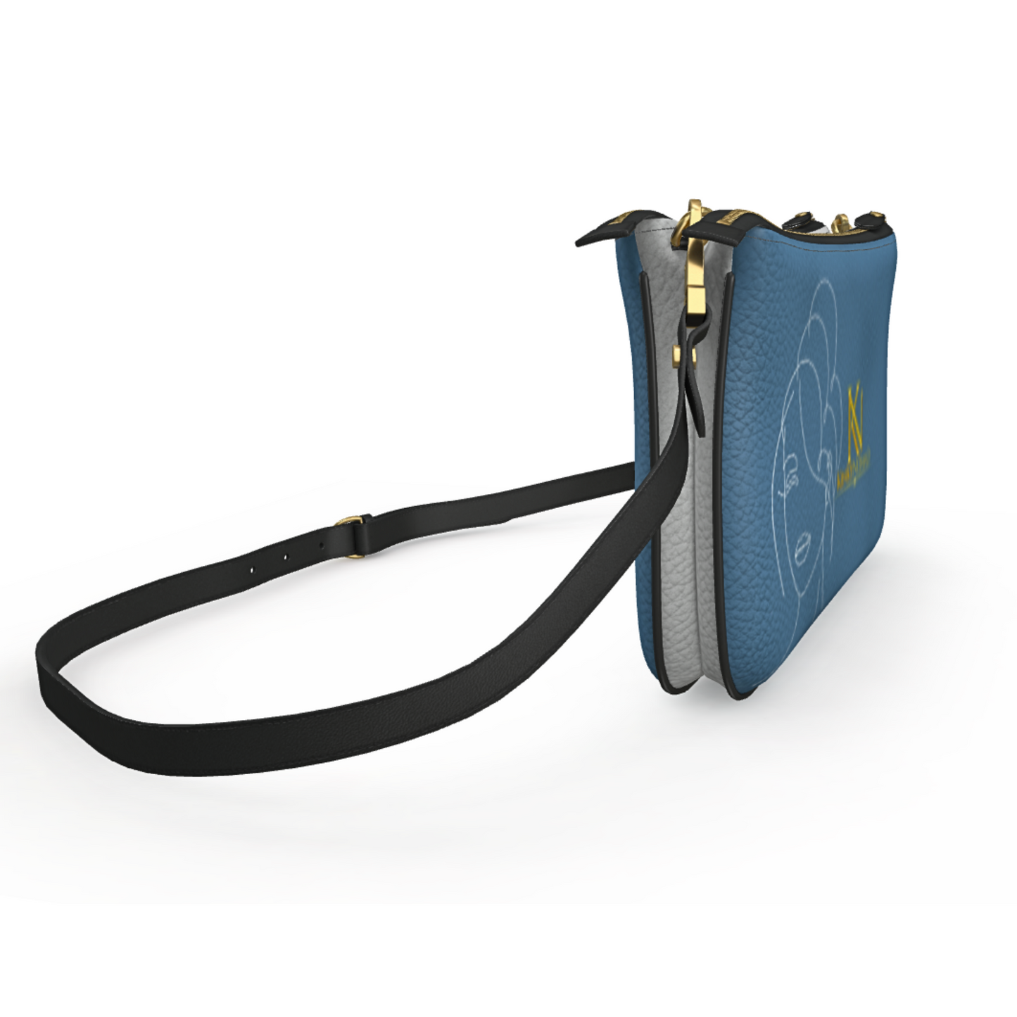 The Entire Ocean Designer Double Zip Pouchette