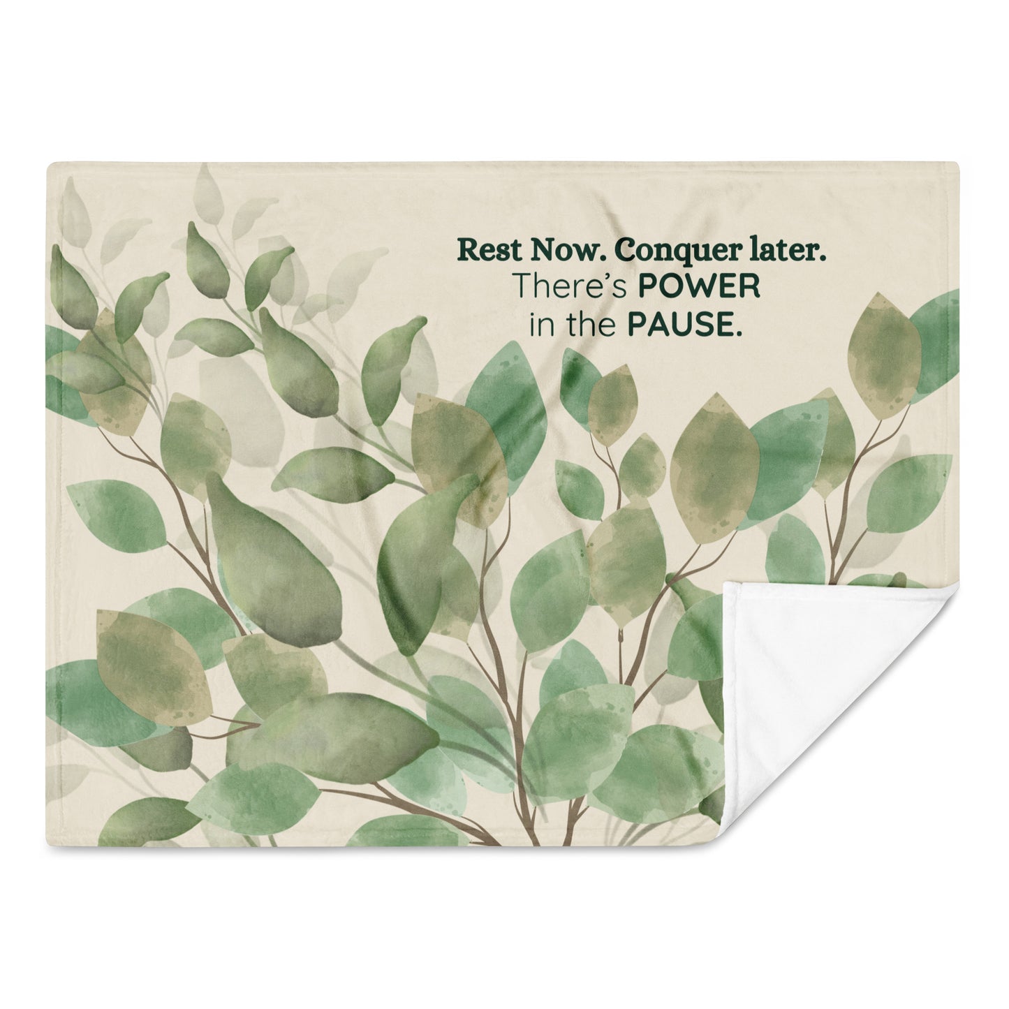 Power Pause Throw Blanket – Rest Now. Conquer Later.