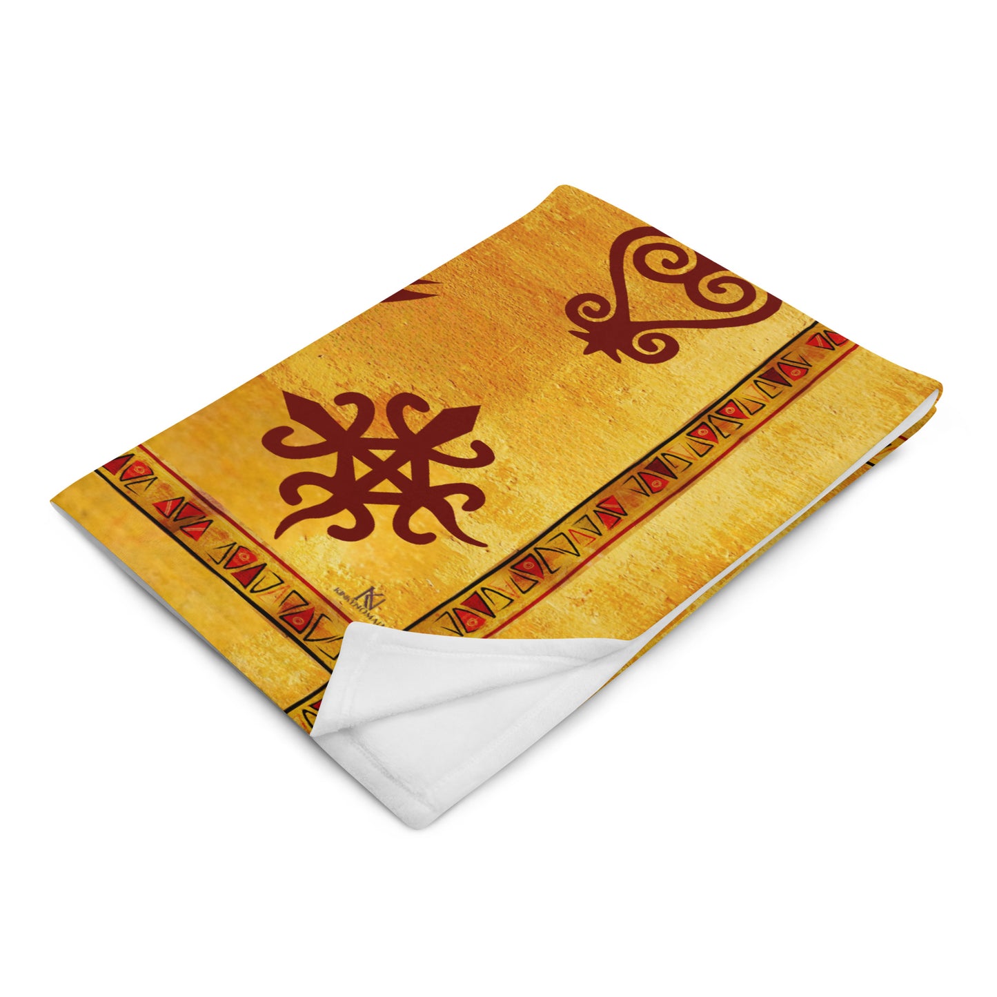 LOVE Africa Throw Blanket – Adinkra Symbol Design