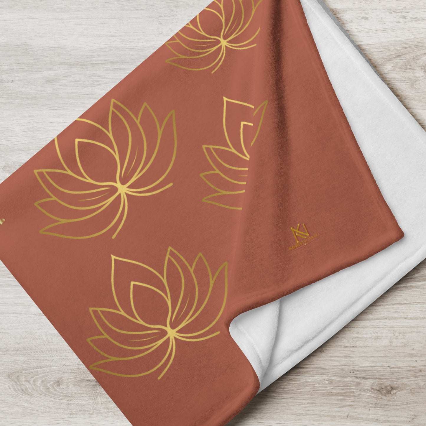 Where Peace Begins Throw Blanket – Inspirational Quote Lotus Design