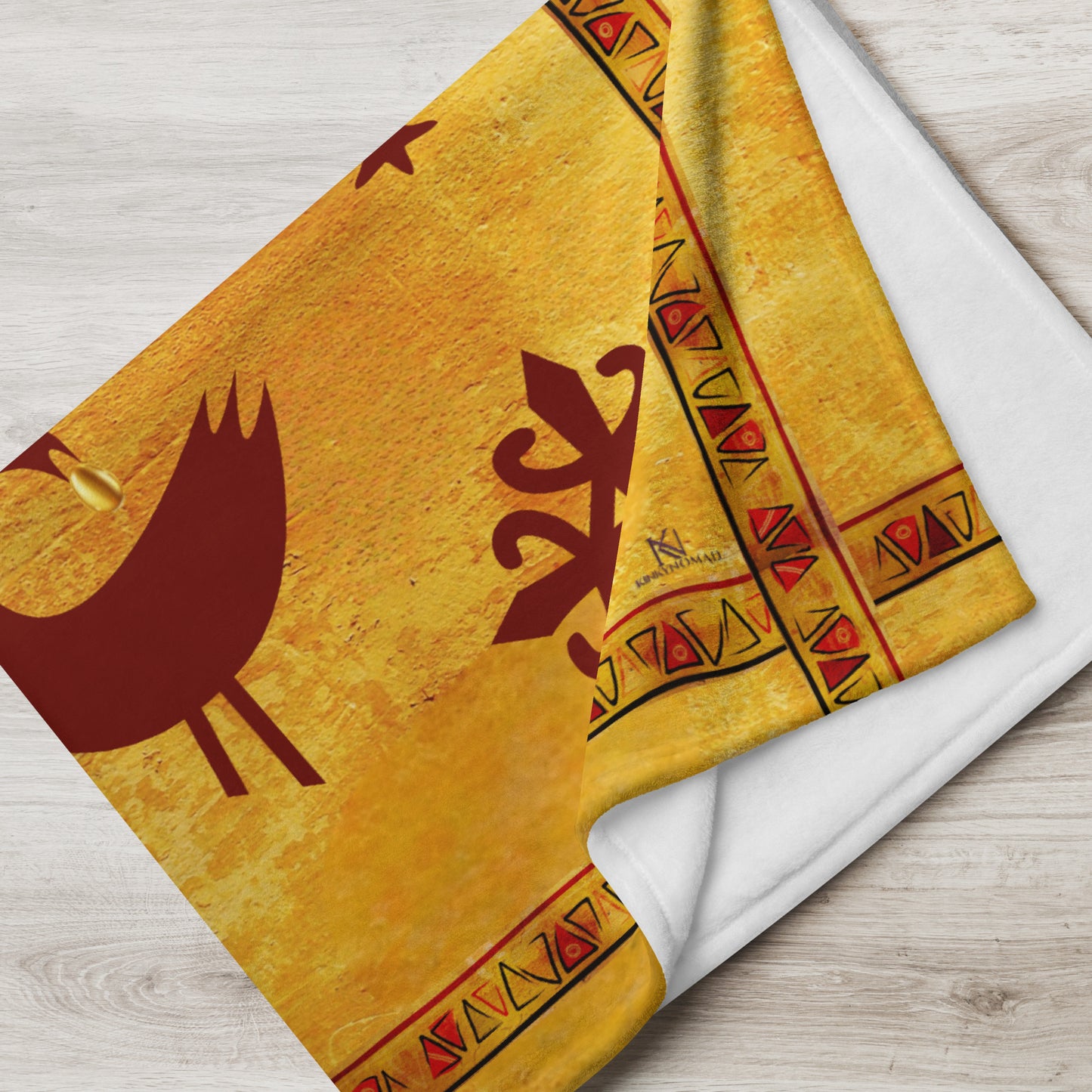 LOVE Africa Throw Blanket – Adinkra Symbol Design