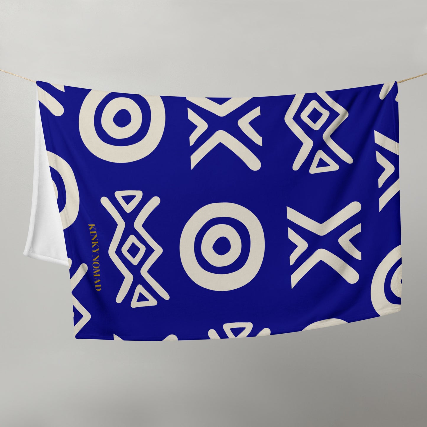 Savanna Indigo Throw Blanket (30x40, 50x60, 60x80)