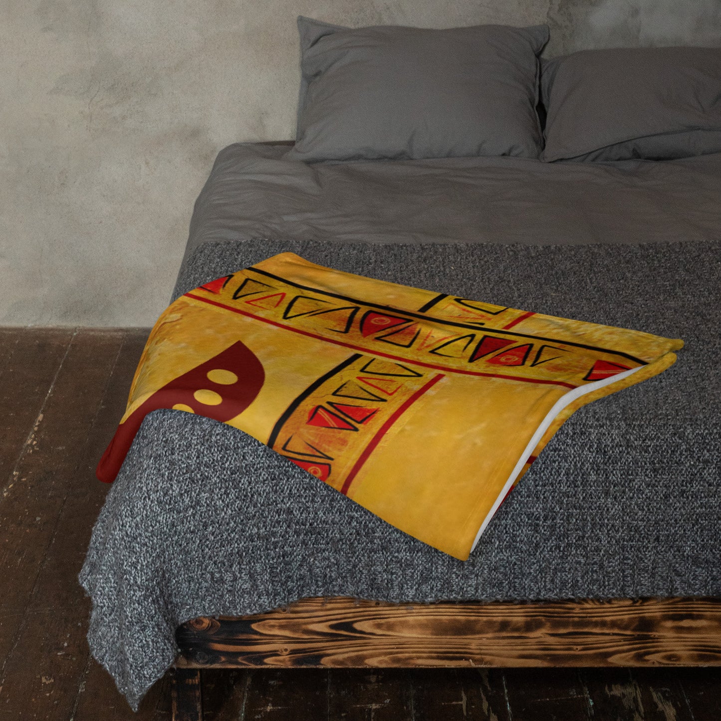 LOVE Africa Throw Blanket – Adinkra Symbol Design