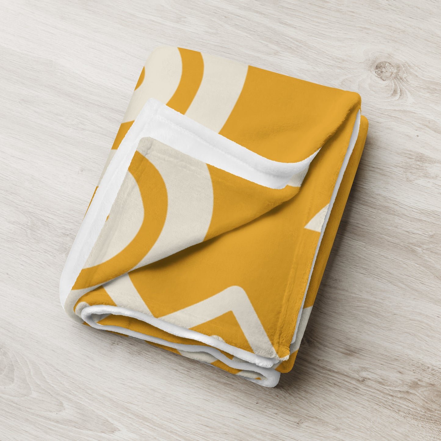 Savanna Gold Throw Blanket – Afro-Modern Tribal Print Cozy Decor