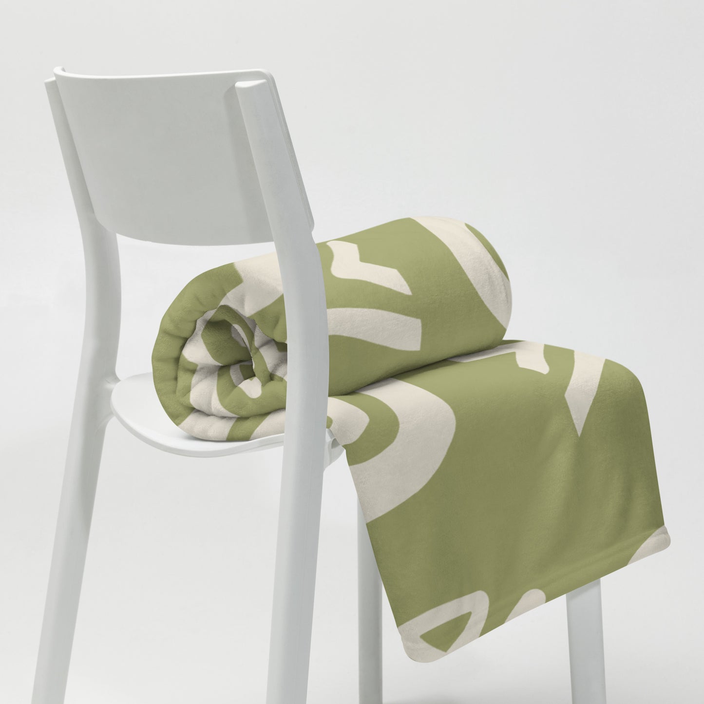 Savannah Moss Throw Blanket | African-Inspired Green Home Decor | Kinky Nomad