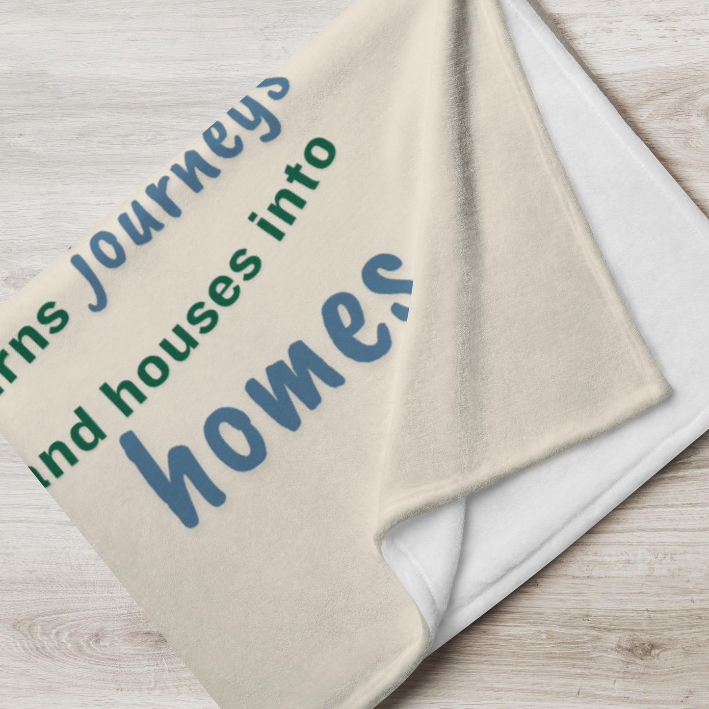 Gratitude Throw Blanket – Inspirational Quote Home Decor