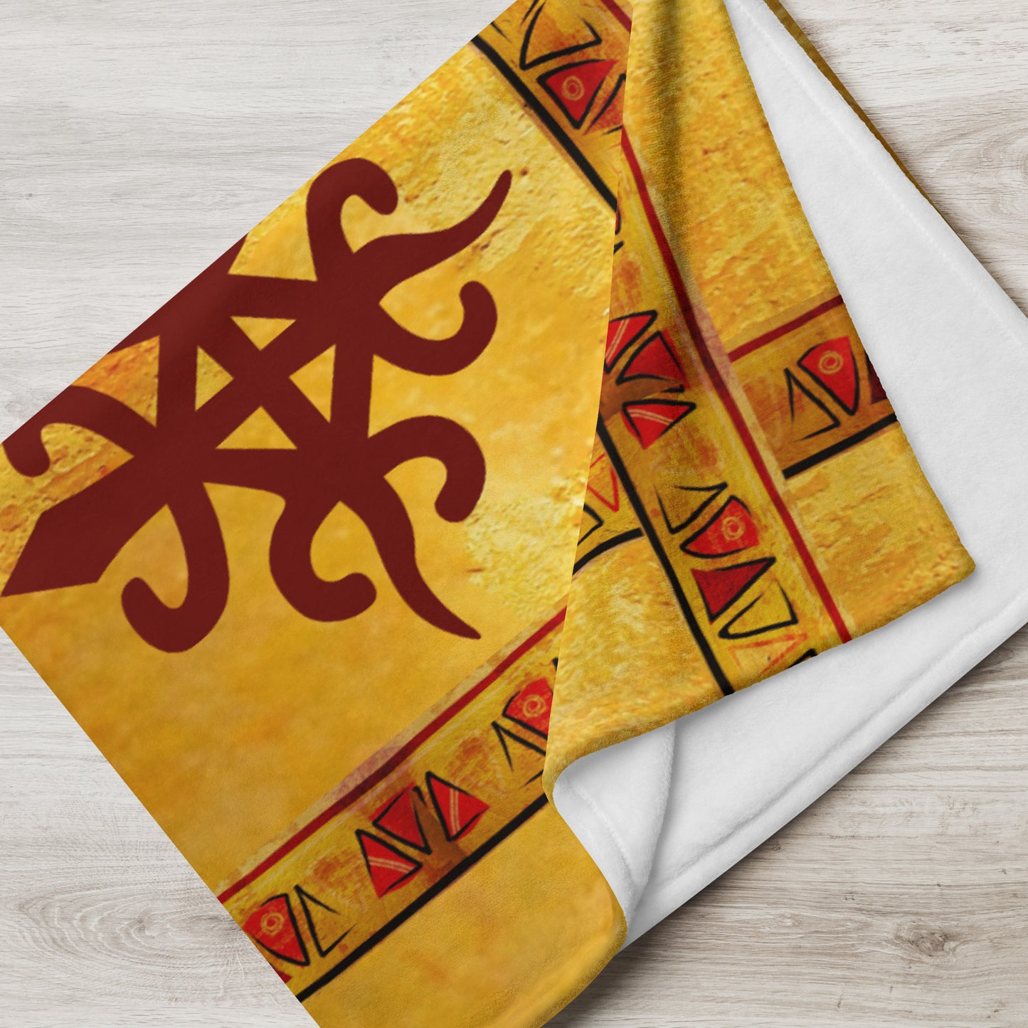 LOVE Africa Throw Blanket – Adinkra Symbol Design