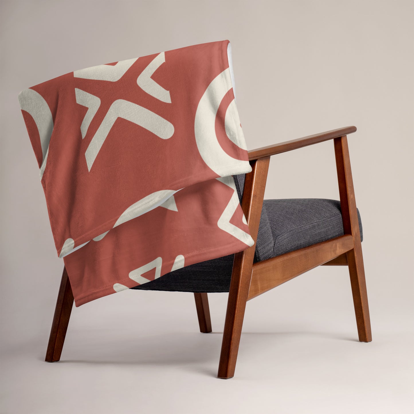 Savanna Earth Throw Blanket – Afro-Modern Tribal Print Cozy Decor