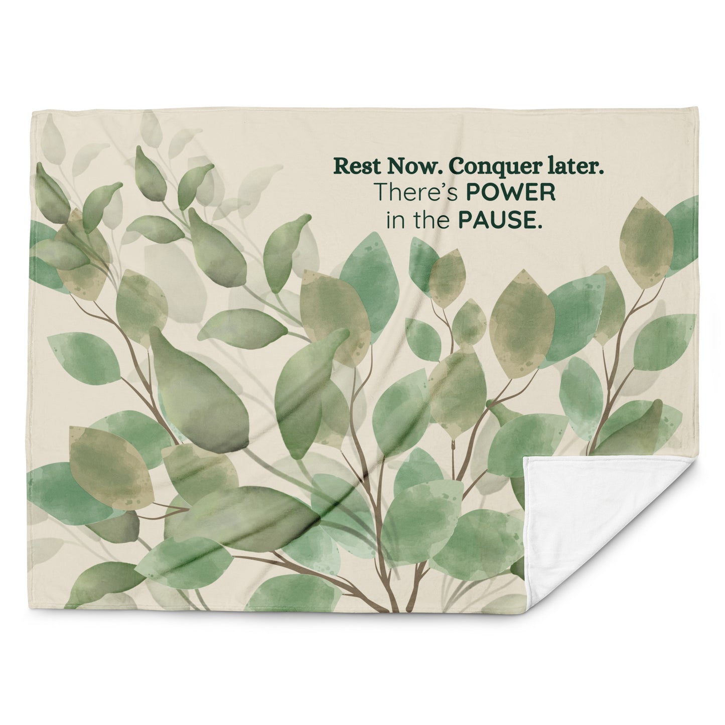 Power Pause Throw Blanket – Rest Now. Conquer Later.