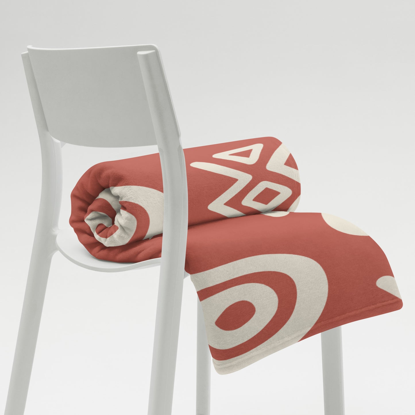 Savanna Earth Throw Blanket – Afro-Modern Tribal Print Cozy Decor