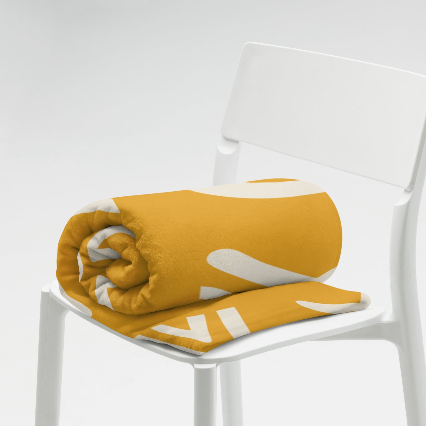 Savanna Gold Throw Blanket – Afro-Modern Tribal Print Cozy Decor