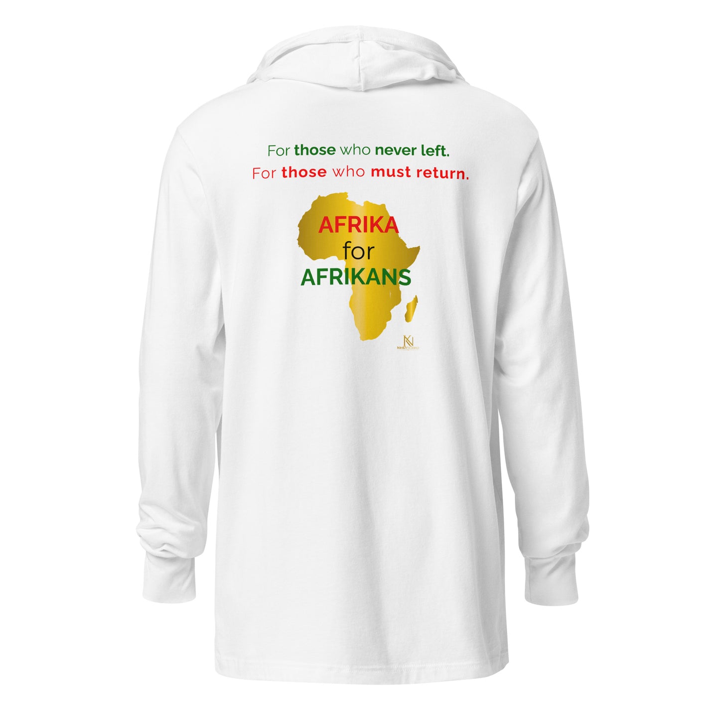 Afrika For Afrikans - Hooded long-sleeve tee