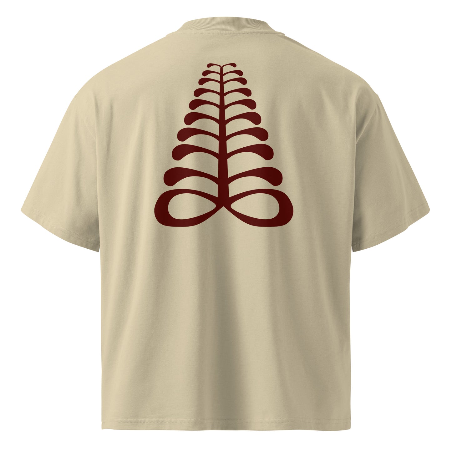 AFRICAN Oversized Tee | Aya Adinkra Symbol | Organic Cotton | Kinky Nomad