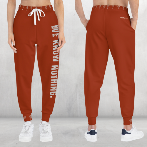 WE KNOW NOTHING Joggers – Rust
