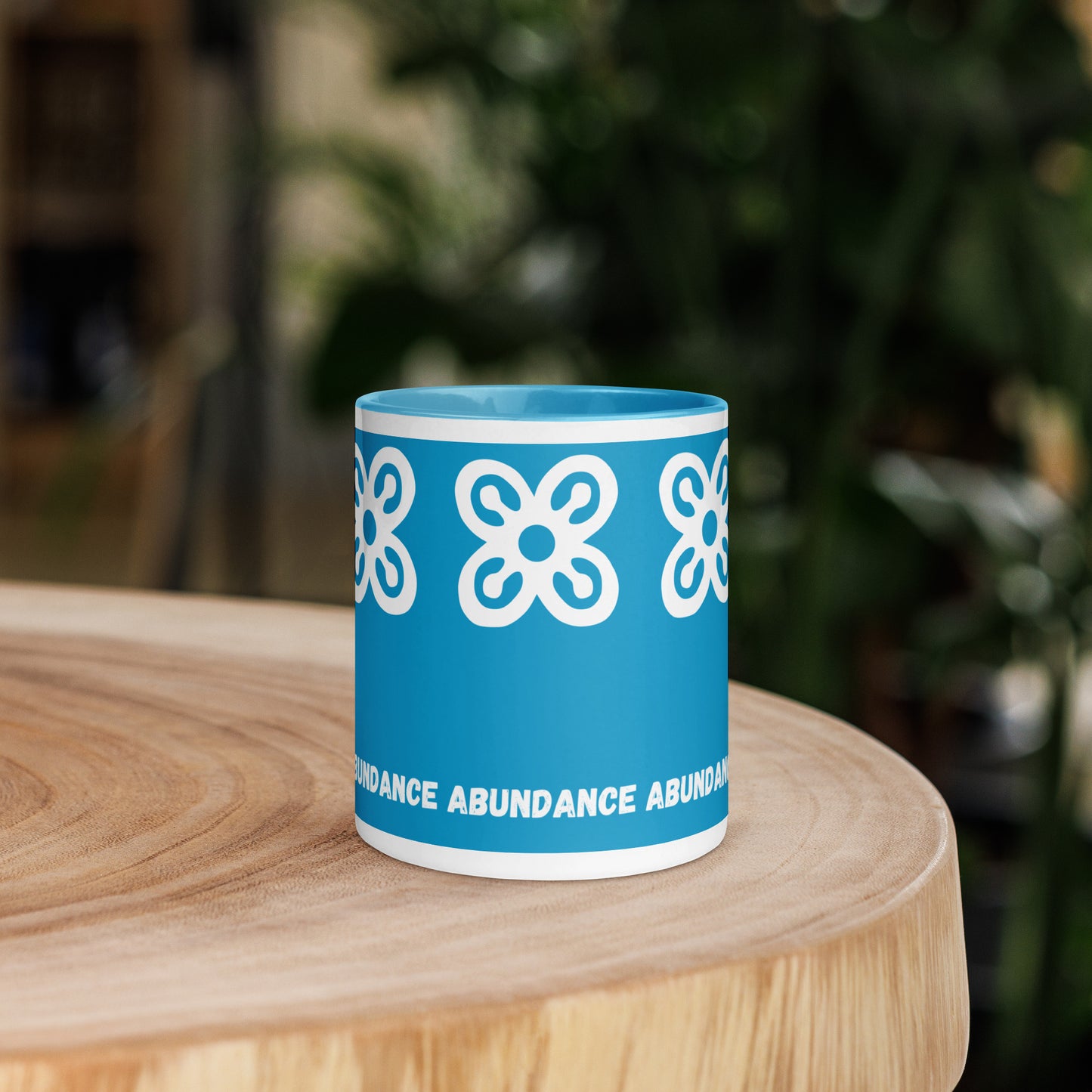 Adinkra Symbol Mug – Africa-Inspired Ceramic Coffee Cup (11oz) Abundance • Harmony • Hope • Love • Peace • Unity