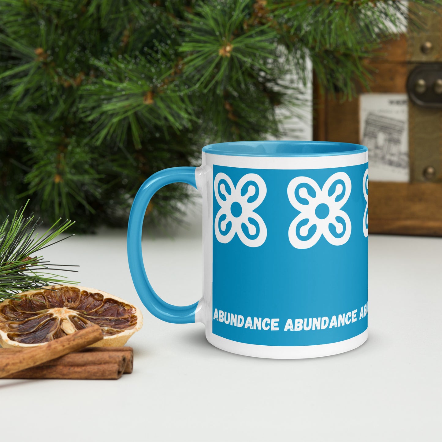 Adinkra Symbol Mug – Africa-Inspired Ceramic Coffee Cup (11oz) Abundance • Harmony • Hope • Love • Peace • Unity