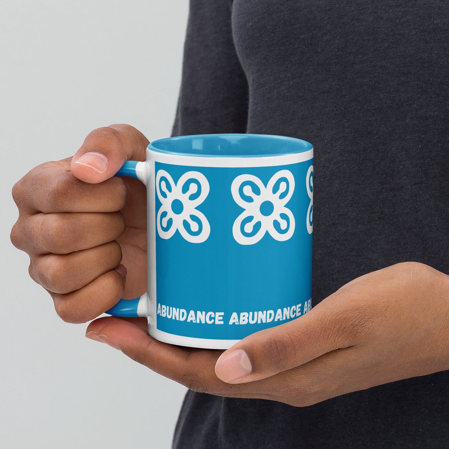 Adinkra Symbol Mug – Africa-Inspired Ceramic Coffee Cup (11oz) Abundance • Harmony • Hope • Love • Peace • Unity