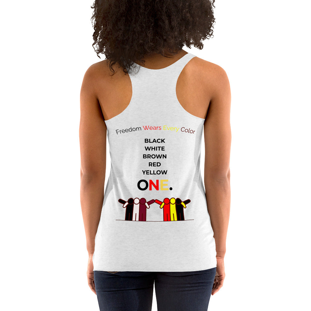 FREEDOM WEARS EVERY COLOURS - Women's Racerback Tank