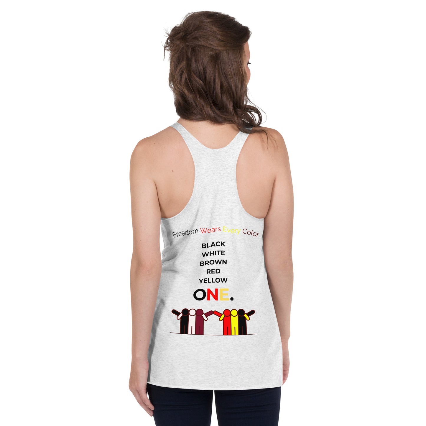 FREEDOM WEARS EVERY COLOURS - Women's Racerback Tank