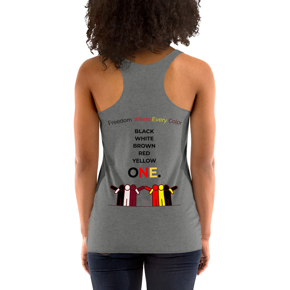 FREEDOM WEARS EVERY COLOURS - Women's Racerback Tank