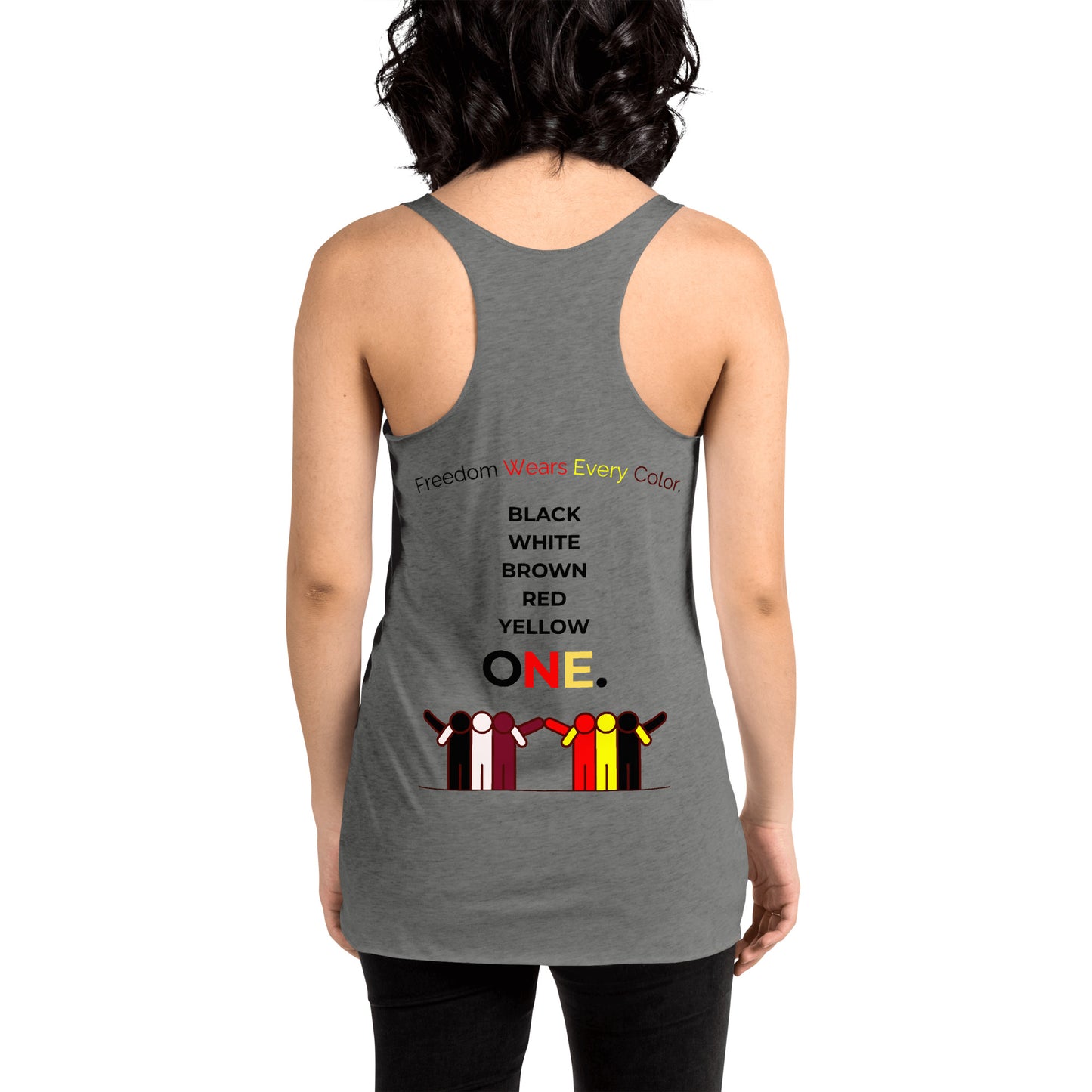FREEDOM WEARS EVERY COLOURS - Women's Racerback Tank