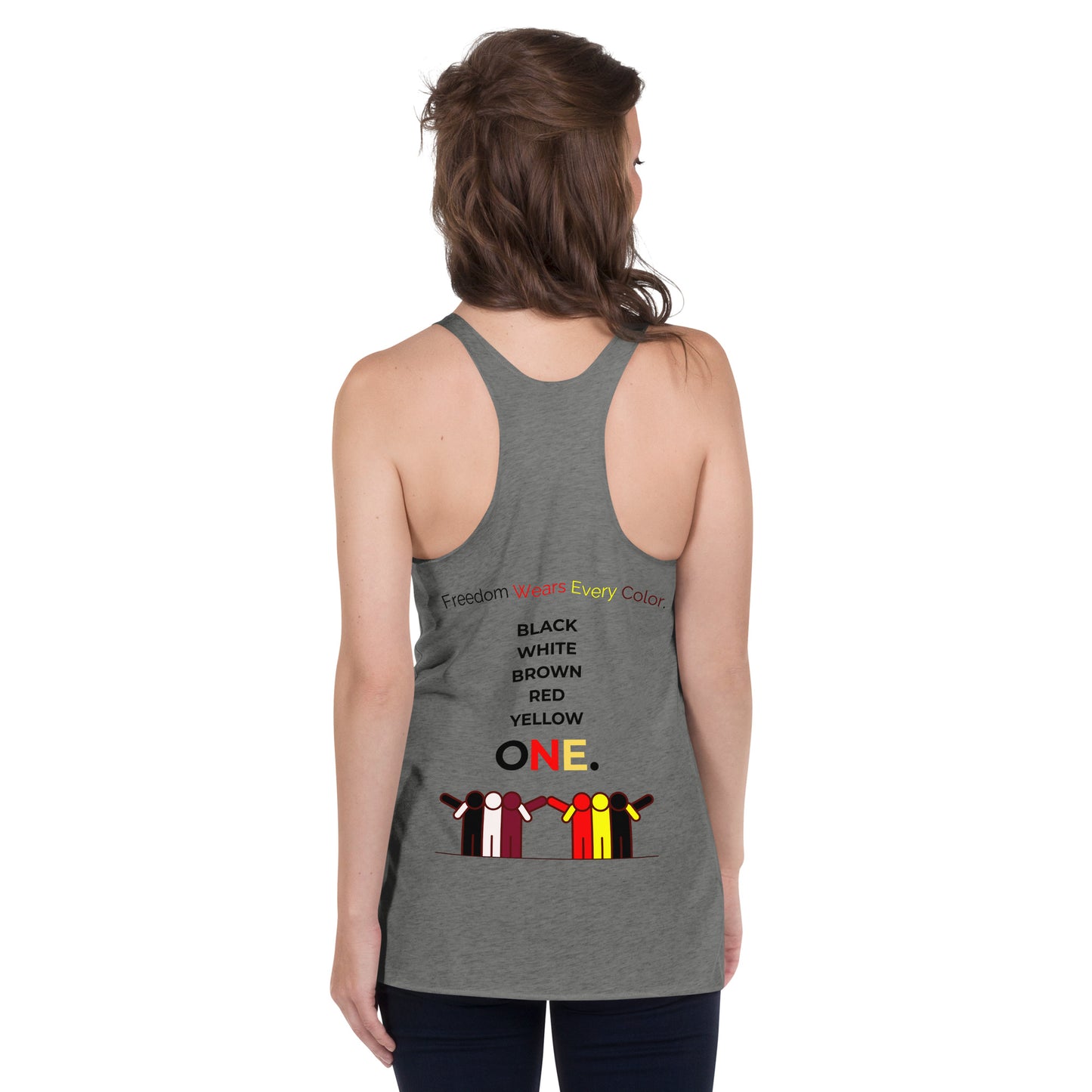 FREEDOM WEARS EVERY COLOURS - Women's Racerback Tank