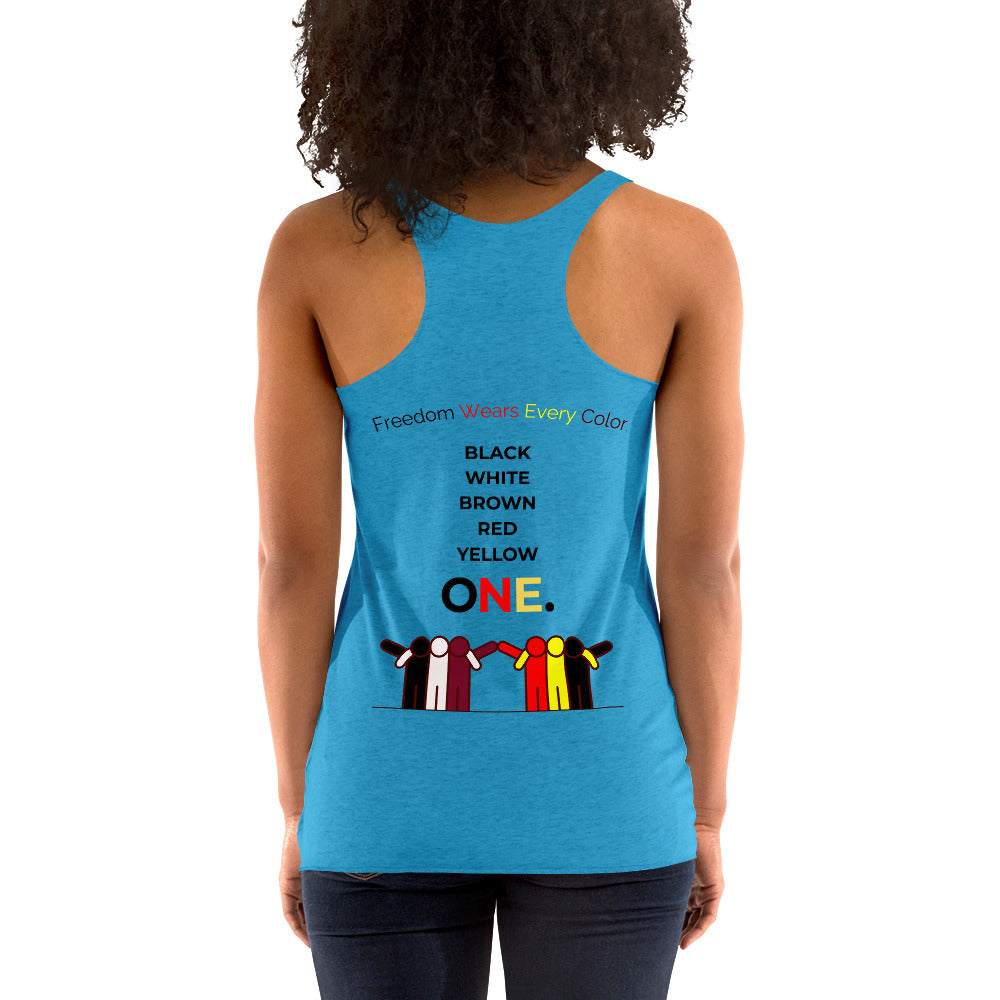FREEDOM WEARS EVERY COLOURS - Women's Racerback Tank