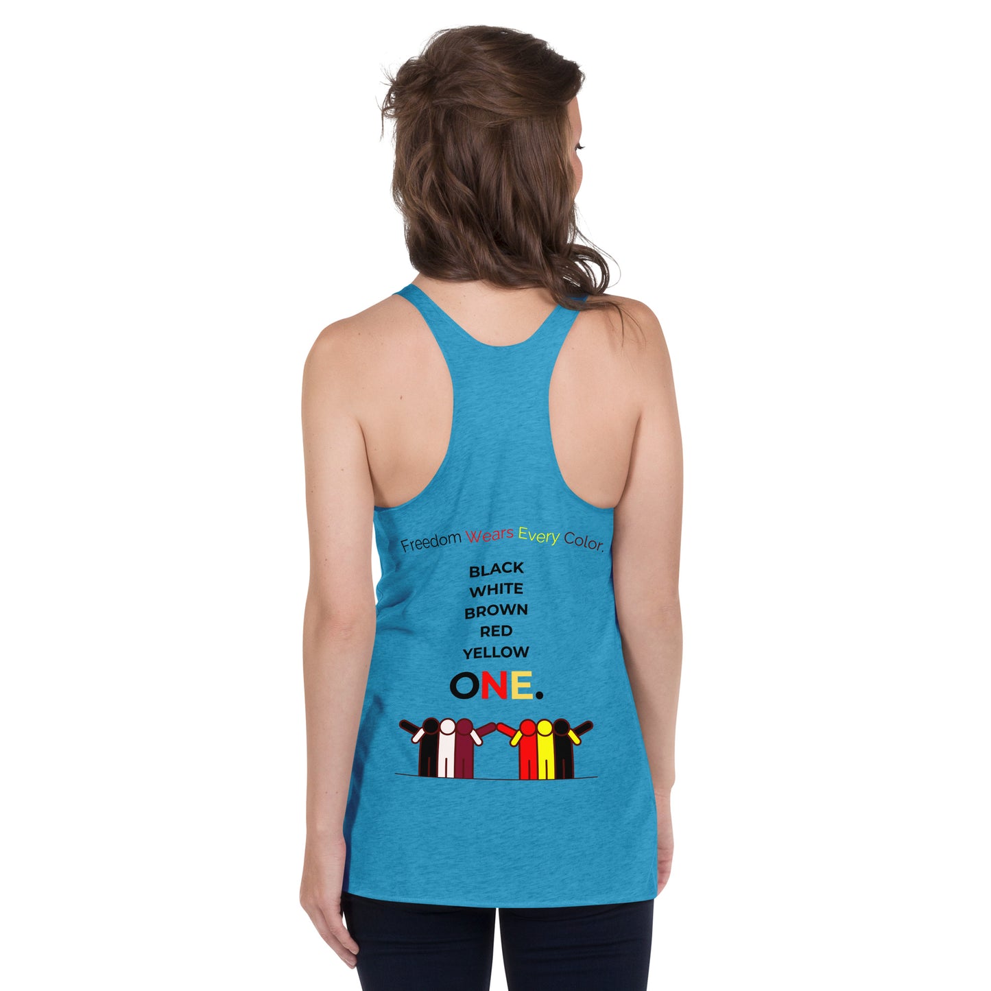 FREEDOM WEARS EVERY COLOURS - Women's Racerback Tank